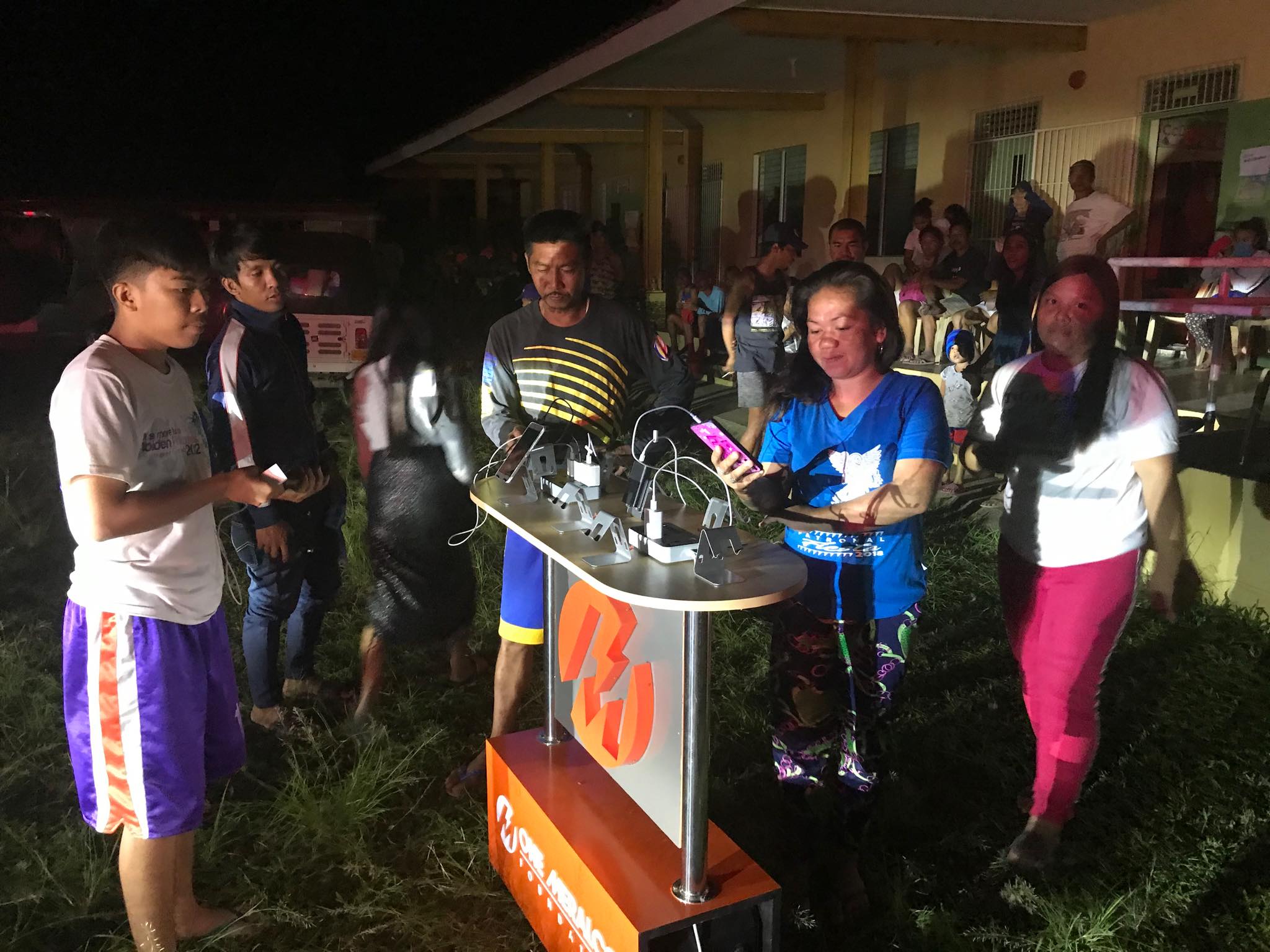 Meralco provides charging stations to Taal evacuees