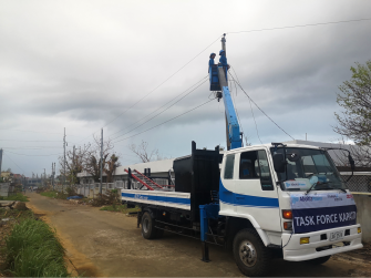 Aboitiz’s Visayan Electric helps restore power in Albay