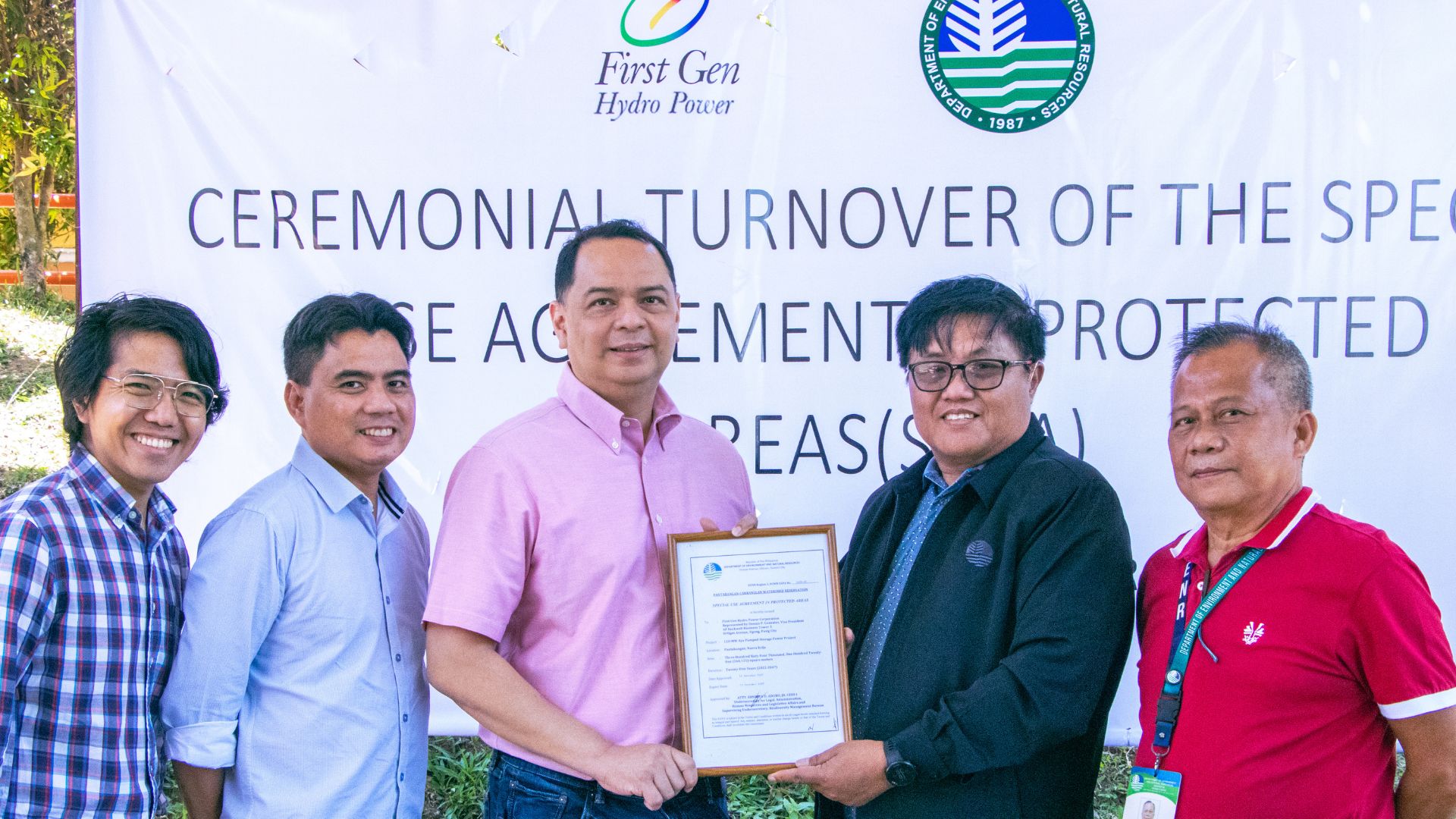 DENR, First Gen sign agreement for 120 MW hydro project in Nueva Ecija