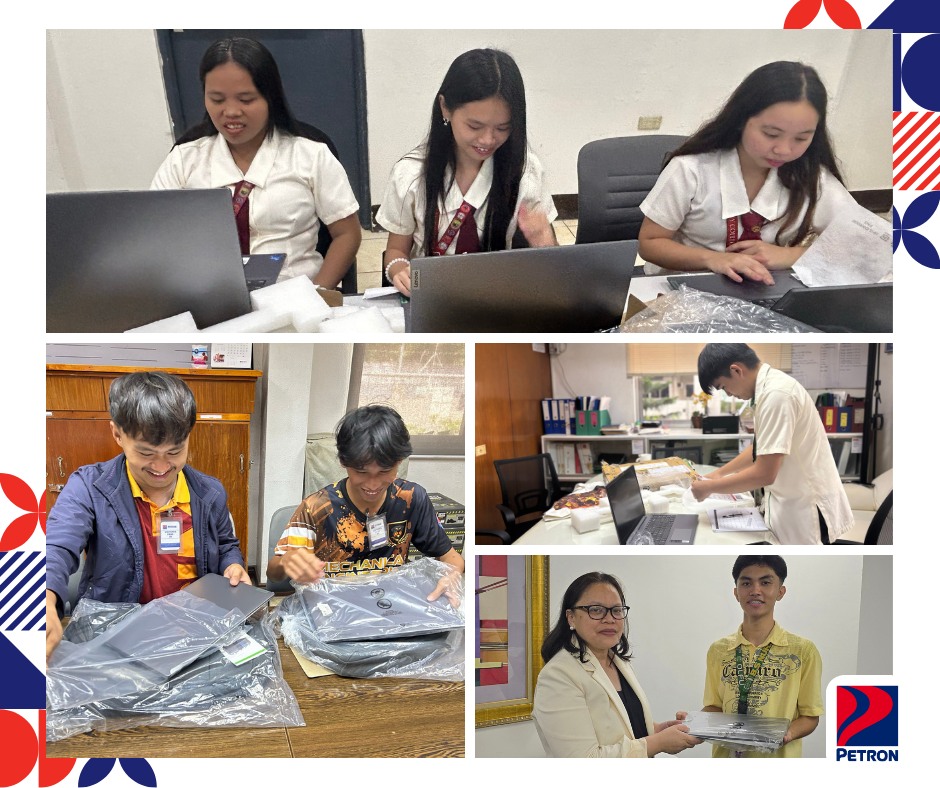 Petron Foundation distributes laptops to TAP scholars in Mindanao