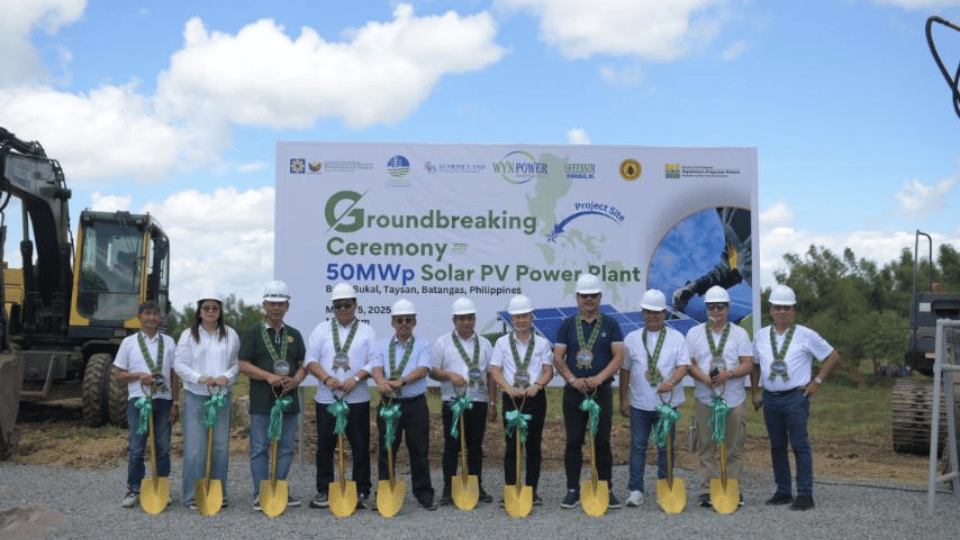 Wyn Power breaks ground on 50 MWp solar power plant in Batangas under GEAP-2