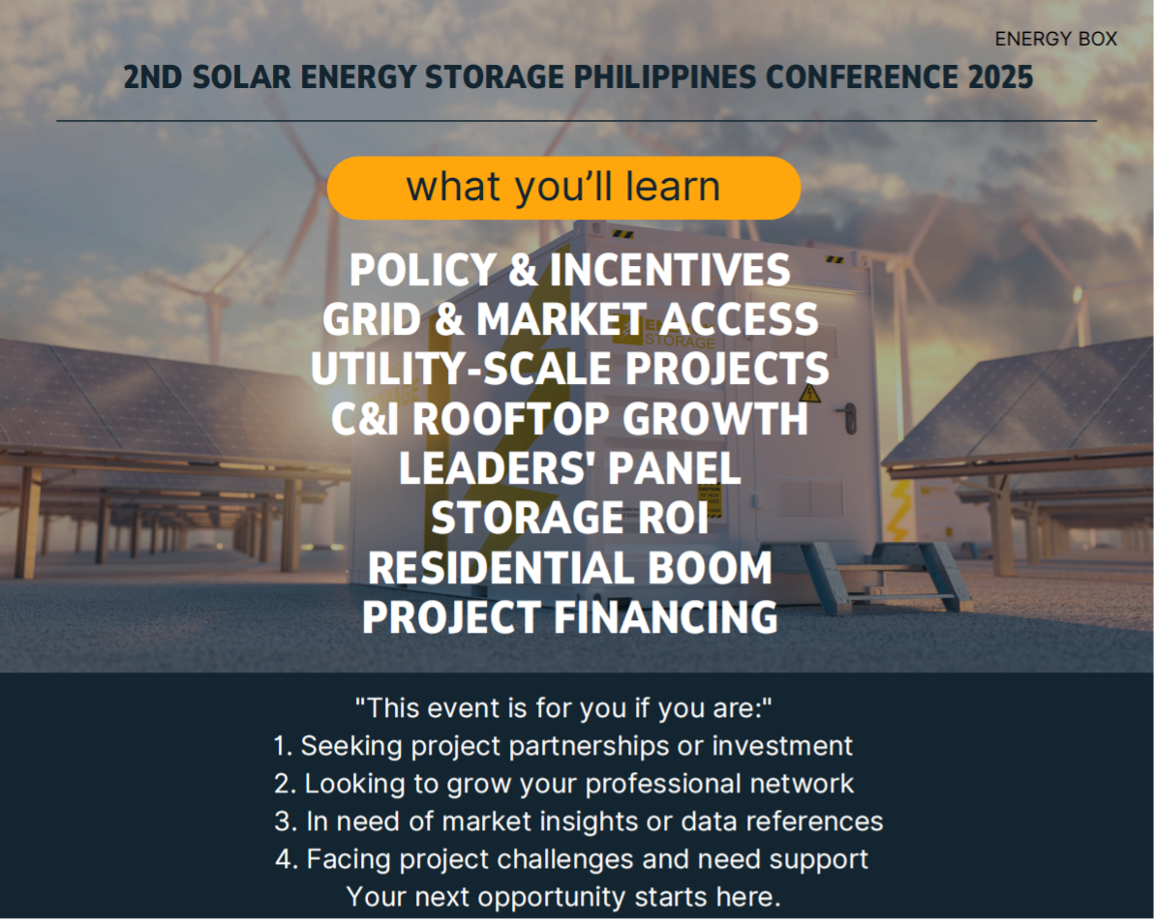 Energy Box to Host 2nd Solar Energy Storage Future Philippines 2025