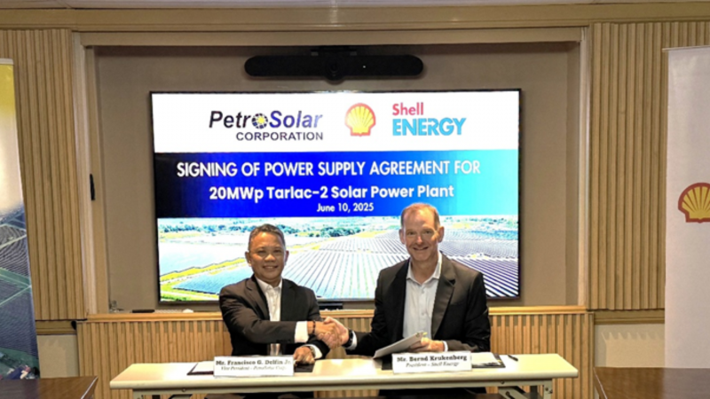 Shell Energy, PetroSolar ink deal for full output of Tarlac-2 Solar Plant