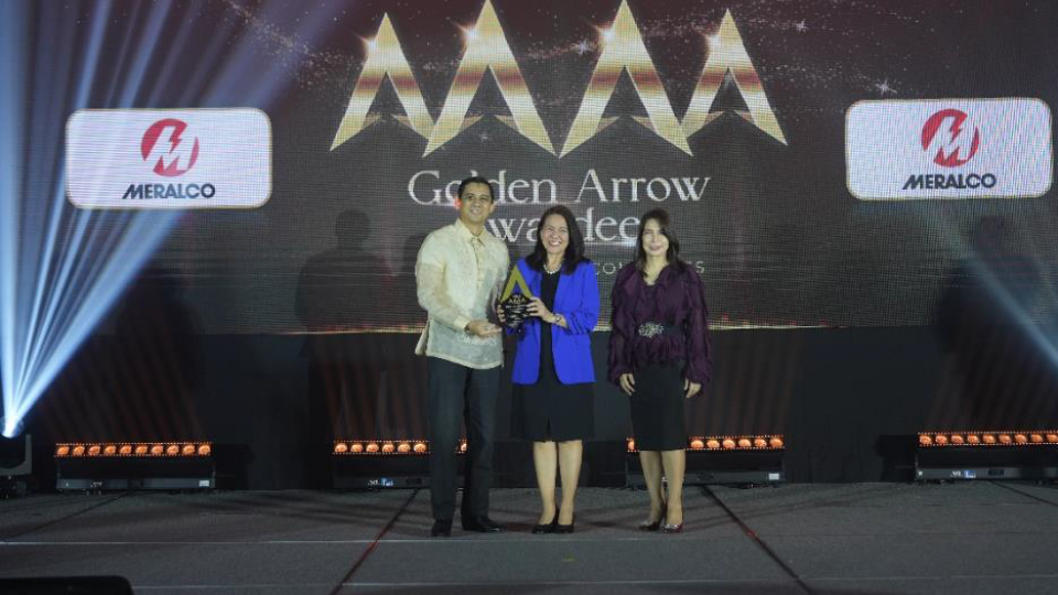 Meralco awarded Four-Golden Arrow for governance excellence