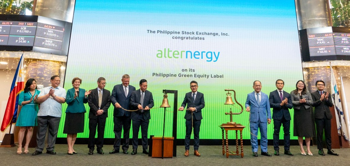 Bell-ringing event showcases Alternergy’s Green Equity Label and new project updates
