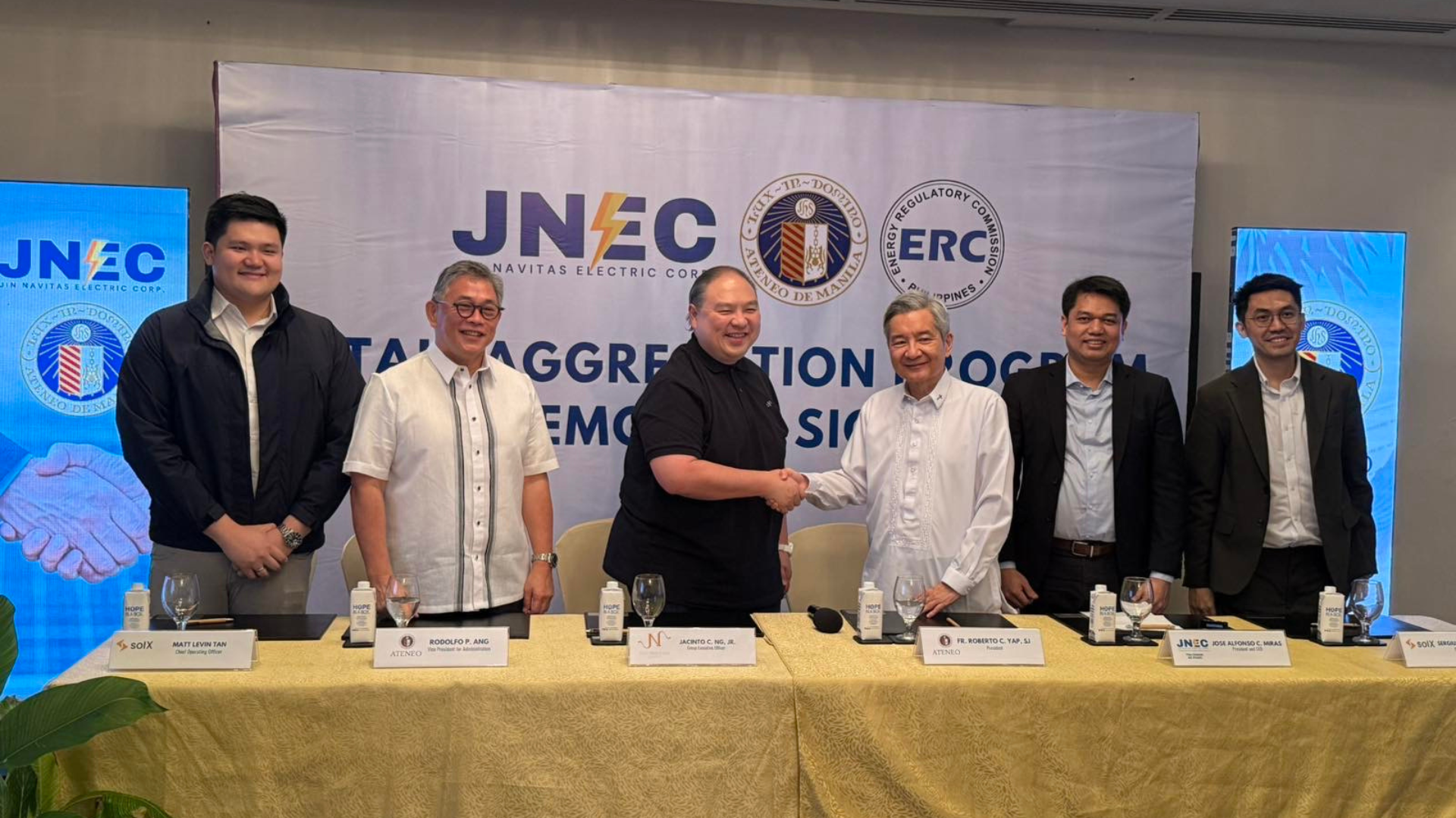 JNEC signs RAP power supply deal with Ateneo de Manila