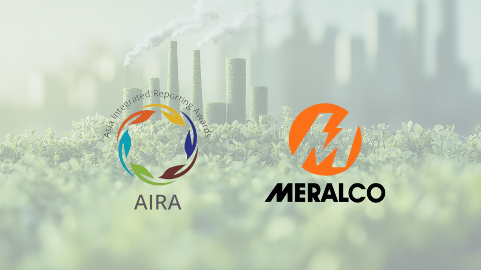 Meralco wins Platinum Award at 2025 Asia Integrated Reporting Awards