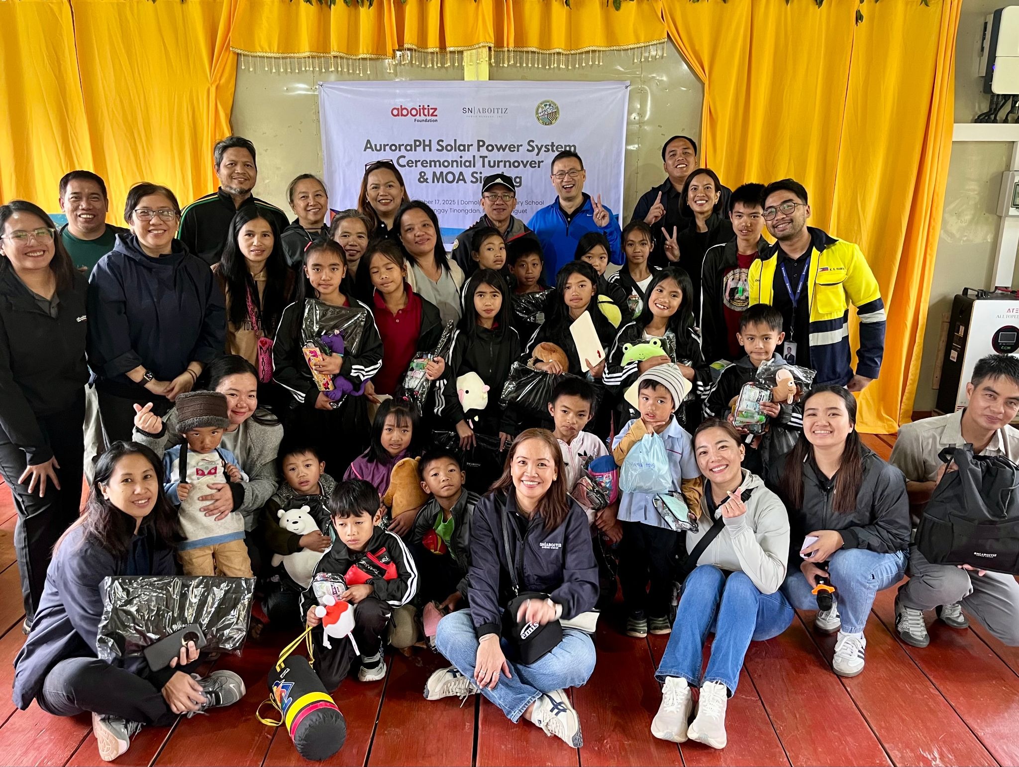 SNAP, Aboitiz Foundation bring solar power to remote Benguet school