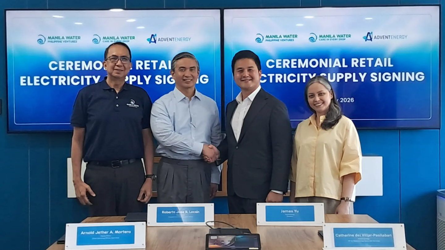 Manila Water shifts East Zone operations to 100% renewable electricity with Aboitiz Power unit