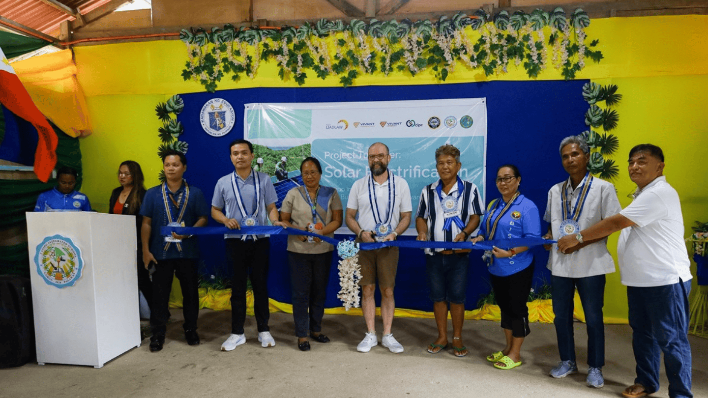 Vivant brings solar power to remote Palawan school