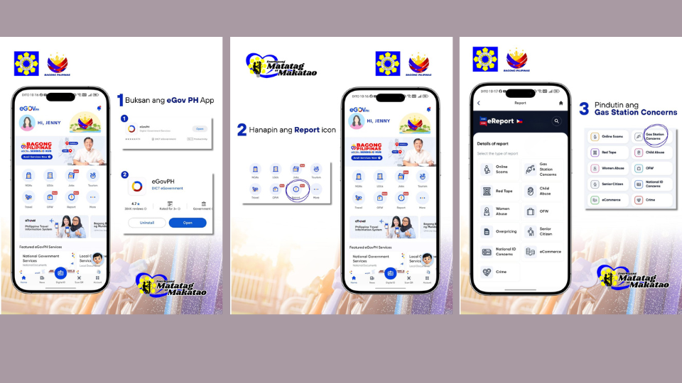 Motorists can now report gas station issues via eGovPH app  