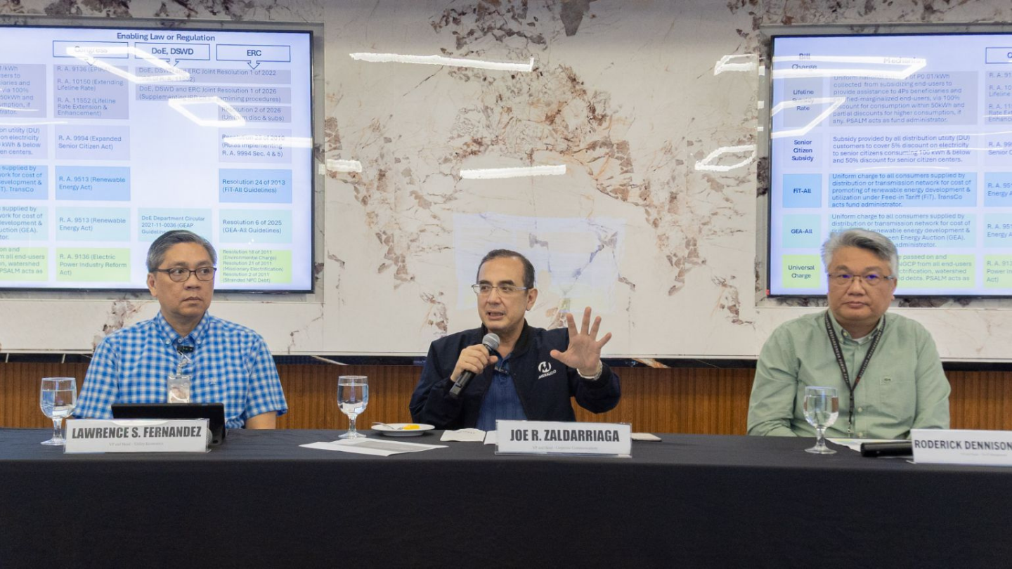 Meralco clarifies bill charges, says all components are regulated