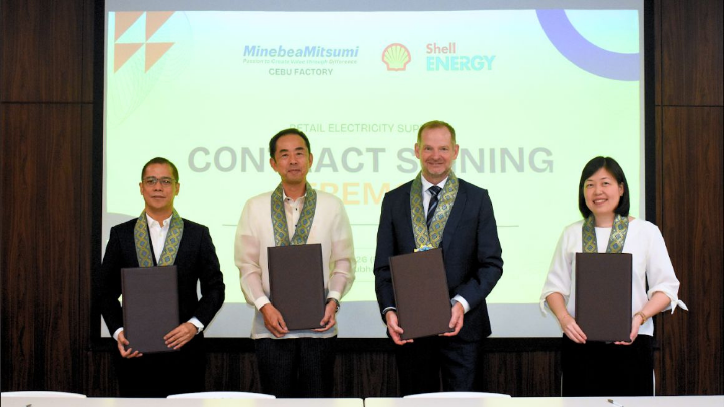 Shell Energy PH inks 15-year RE deal with Minebea Mitsumi