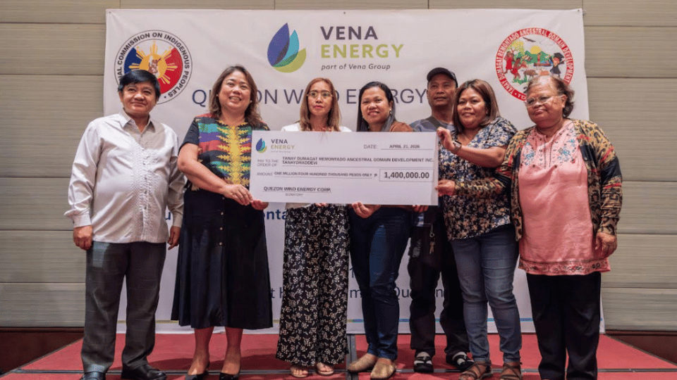 Vena Energy turns over second community fund to Quezon IPs